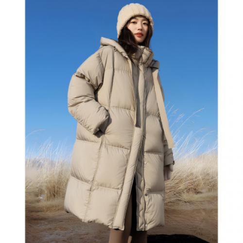 【双旦“不冷场“】冬季气凝胶蓄热90鸭绒可拆卸连帽女式羽绒服