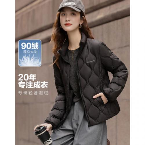 【火山岩高强蓄热】冬季90鸭绒气凝胶抑菌双层无胆女式羽绒服