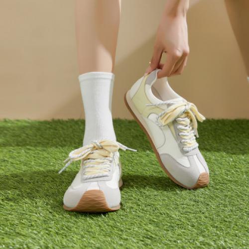 【复古潮搭】简约百搭复古运动透气防滑撞色甩头休闲鞋女