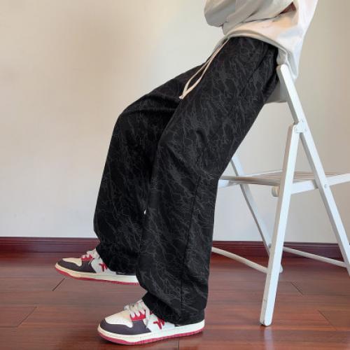 唐狮2026男裤秋冬高级感新款宽松直筒休闲长裤百搭潮流阔腿帅气