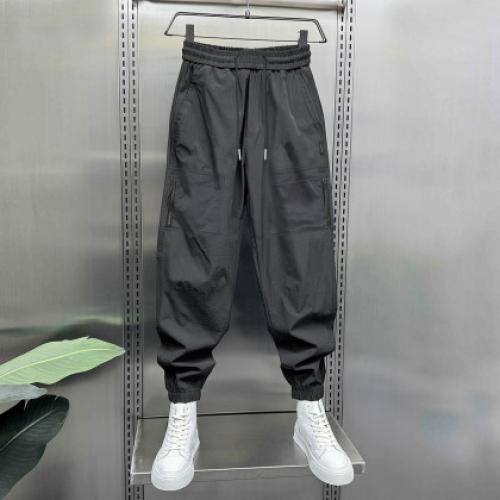 唐狮2026男款休闲裤运动风宽松束脚裤长裤百搭潮流黑色裤子工装裤