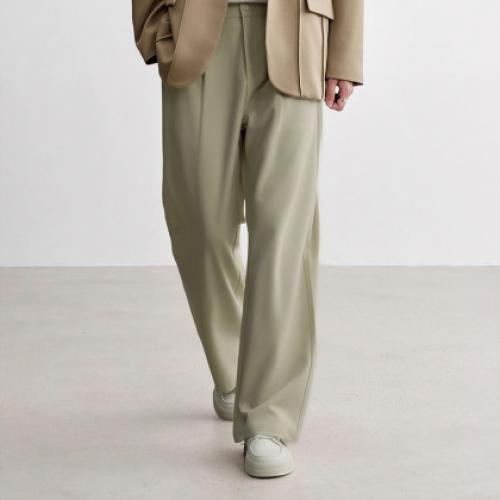 唐狮2026男裤直筒休闲长裤净色宽松休闲裤男士裤子秋季百搭潮流