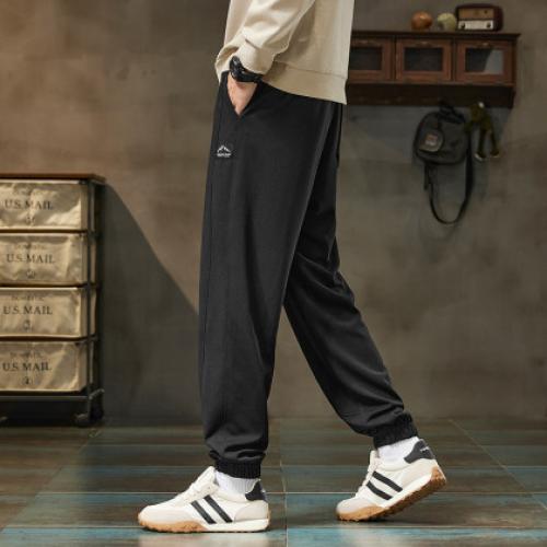 唐狮2026秋季新款休闲长裤男士宽松运动风束脚裤韩系日常百搭潮