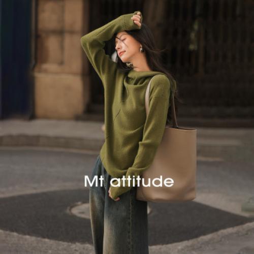 【温柔月光】秋款经典连帽纯色百搭长袖线衫