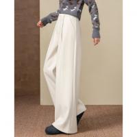 【绒暖世界】醇厚保暖25冬抽绳褶皱阔腿遮肉显瘦休闲裤女高级感