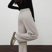 【梨形随便穿】弯刀裤25冬高腰抽绳松紧遮肉显瘦弹力女式休闲裤