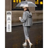 【双面华夫格套装】春季云感棉长袖上衣遮肉小个子半裙女式两件套