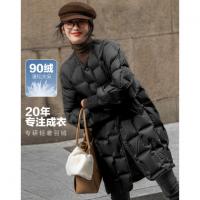 【泡芙恋人】25冬云朵90鸭绒哑光横机针织遮肉面包女式羽绒服