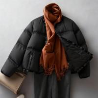 【15D零压感】冬季90鸭绒PU磁吸扣三层工艺直筒女式羽绒服