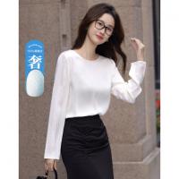 【真丝物语】春秋高阶感通勤100桑蚕丝衬衫丝滑衬衣女装上衣