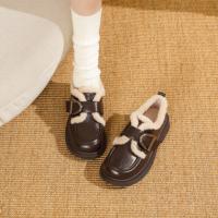 【冬日氛围感】25冬韩系大D仿羊羔毛口加绒内里保暖毛毛鞋