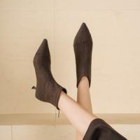 【韩系冬恋物语】25冬温柔感简约线条百搭酒杯跟呢料时装短靴