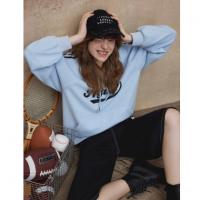 唐狮2026秋季连帽卫衣运动风高级感女字母印花气质韩系早秋女装