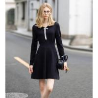 唐狮2026秋冬连衣裙学院风收腰显瘦时尚海军领设计女长袖连衣裙