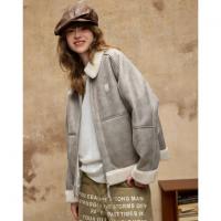 唐狮2026秋冬季情侣仿羔毛领加厚款外套防寒保暖机车风潮流百搭