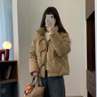 唐狮2026秋冬款羽绒服女款短款女立领新中式短款羽绒服高级感