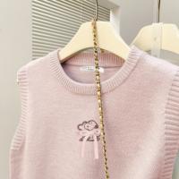 【史努比联名款】唐狮2025秋冬背心毛线衫女圆领蝴蝶结甜美系温柔