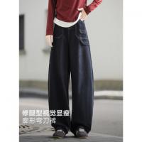 唐狮2026秋冬季女阔腿牛仔长裤宽松直筒休闲长裤百搭高级感女裤