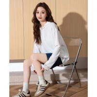 唐狮2026新款春夏季女连帽蕾丝花边长袖T恤休闲罩衫百搭宽松wp