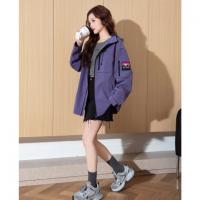 唐狮2025春季女外套连帽工装酷帅休闲风运动户外百搭高级感上衣潮