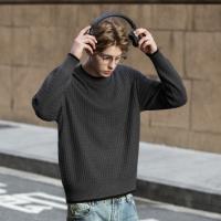 唐狮秋冬季新款麻花毛衣男士复古青少年慵懒风圆领针织毛衫潮