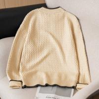 唐狮秋冬季新款麻花毛衣男士复古青少年慵懒风圆领针织毛衫潮