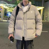 唐狮冬季新款男士羽绒服立领拉链款厚外套日系休闲保暖面包服