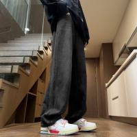 唐狮25秋季新款男士牛仔长裤设计直筒小众复古美式弯刀牛仔裤男w