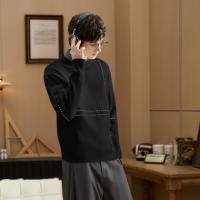 唐狮2026新款秋冬季毛衣男套头圆领明线设计慵懒风高级感毛线衫
