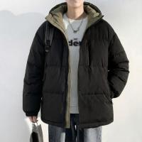 唐狮2026秋冬季短款羽绒服男立领拉链撞色90鸭绒保暖防寒羽绒外套