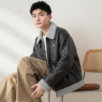 唐狮2026秋冬季情侣仿羔毛领加厚款外套防寒保暖机车风潮流百搭