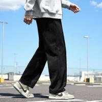 唐狮2026休闲长裤男士简约设计黑色直筒裤休闲百搭显瘦时尚潮流