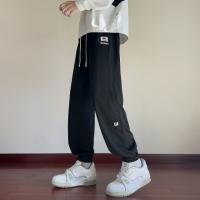 唐狮2025秋冬季休闲长裤男士卫裤针织束脚裤运动风设计感男裤百搭
