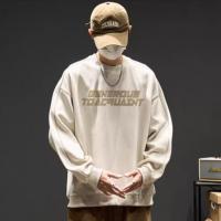 唐狮2026春秋男士圆领卫衣设计感美式青少年简约休闲慵懒宽松上衣