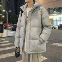 唐狮2026冬季男短款羽绒服连帽满印卡通风涂鸦超酷百搭时尚保暖