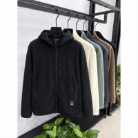 唐狮2025春秋冬季新款摇粒绒外套男连帽通勤男士夹克外套休闲保暖