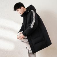 唐狮2026冬季男连帽中长款羽绒服保暖外套休闲百搭青少年流行