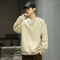 唐狮2026春秋新款圆领卫衣男士无帽青少年美式休闲上衣长袖外套潮