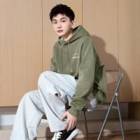 唐狮2026春秋季新款男生连帽卫衣青少年上衣长袖休闲宽松卫衣外套