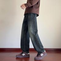 唐狮2026秋季牛仔长裤男宽松直筒美式复古休闲风长裤潮流百搭男裤