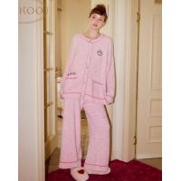 Gukoo/果壳睡衣女冬季半边绒保暖新款迪士尼联名甜美家居服套装D