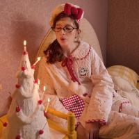 Gukoo/果壳睡衣冬季夹棉保暖抗菌新款迪士尼联名女士家居服套装D