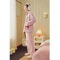 【史努比系列】珊瑚绒情侣睡衣女秋冬厚款高品质舒适家居服套装