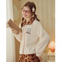 【玛丽猫系列】睡衣女秋冬加绒加厚豹纹款高品质家居服可外穿套装