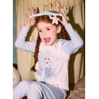 【冰雪奇缘联名】儿童睡衣秋冬季女大童棉氨纶可爱印花秋衣裤套装
