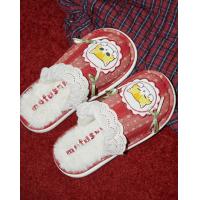 【红运系列】鲨鱼猫拖鞋女秋冬室内居家结婚红品本命年加绒拖鞋