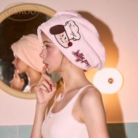 Gukoo/果壳浴袍轰轰小狗舒适珊瑚绒浴巾浴室背心浴裙浴帽