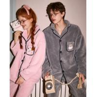 【mikko系列】睡衣女秋冬加绒加厚保暖卡通睡衣套装高级感