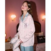 【原创IP】睡衣女春秋高级感长袖开衫翻领轻奢舒适秋睡衣女套装