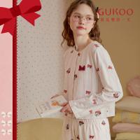 【米妮系列】春秋款睡衣女长袖轻红品本命年家居服可外穿开衫套装